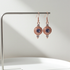 Amethyst & Rose Gold Earrings