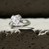 Morganite Trillion Cut Gemstone Ring Size 7