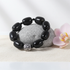 Black  Agate and Black Onyx Beaded Bracelet