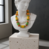 Citrus Kazuri Necklace Fair Trade Kazuri Bead Necklace
