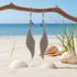 Silver Mesh Drop Earrings