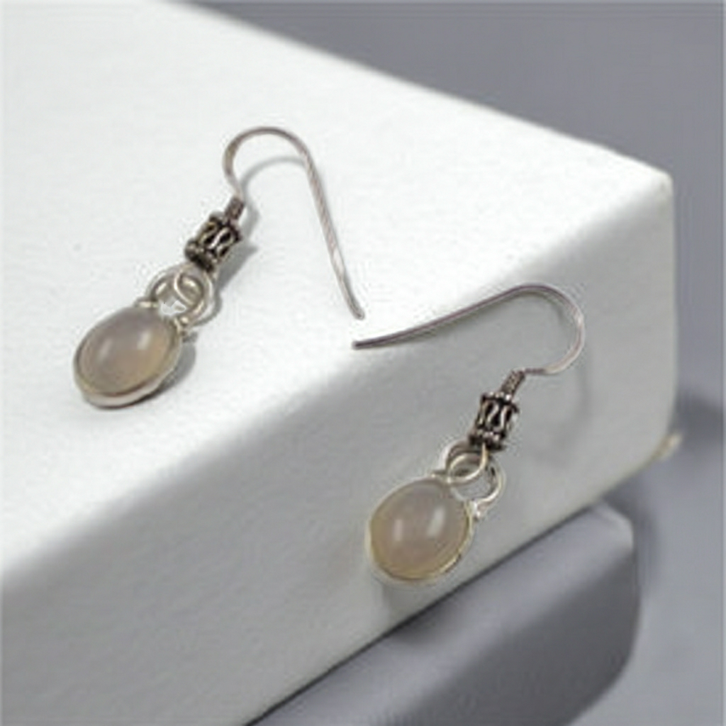 Blue Skies Chalcedony Gemstone Earrings