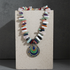 Mixed Gemstone Tusk - Statement Pendant Necklace
