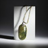 Perma Verde Green Gemstone Pendant on Sterling Silver Chain