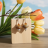 Champagne Artisan Handmade Bead Earrings