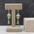 Yellow Awareness Ribbon & Bead Earrings
