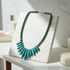 Turquoise Bib Necklace Intriguing Design