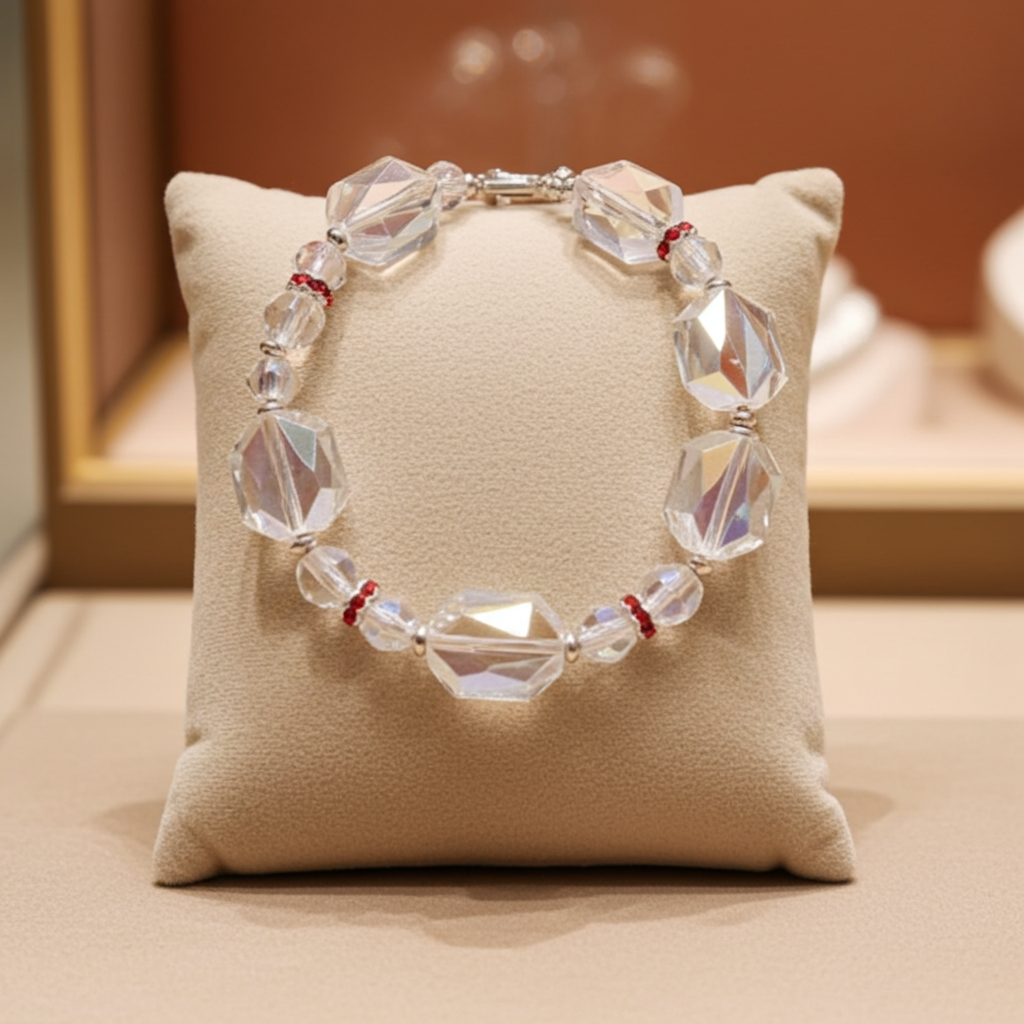 Red and Crystal Classic Bracelet