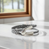 Grey Awareness  Braided Leather Bracelet