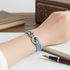 Lght Blue Awareness Suede Cord Bracelet Unisex