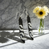 African Batik Bone Drop Earrings Long