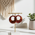 Bid Bold Marbled Orange Hoop Earrings