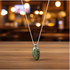 Perma Verde Green Gemstone Pendant on Sterling Silver Chain