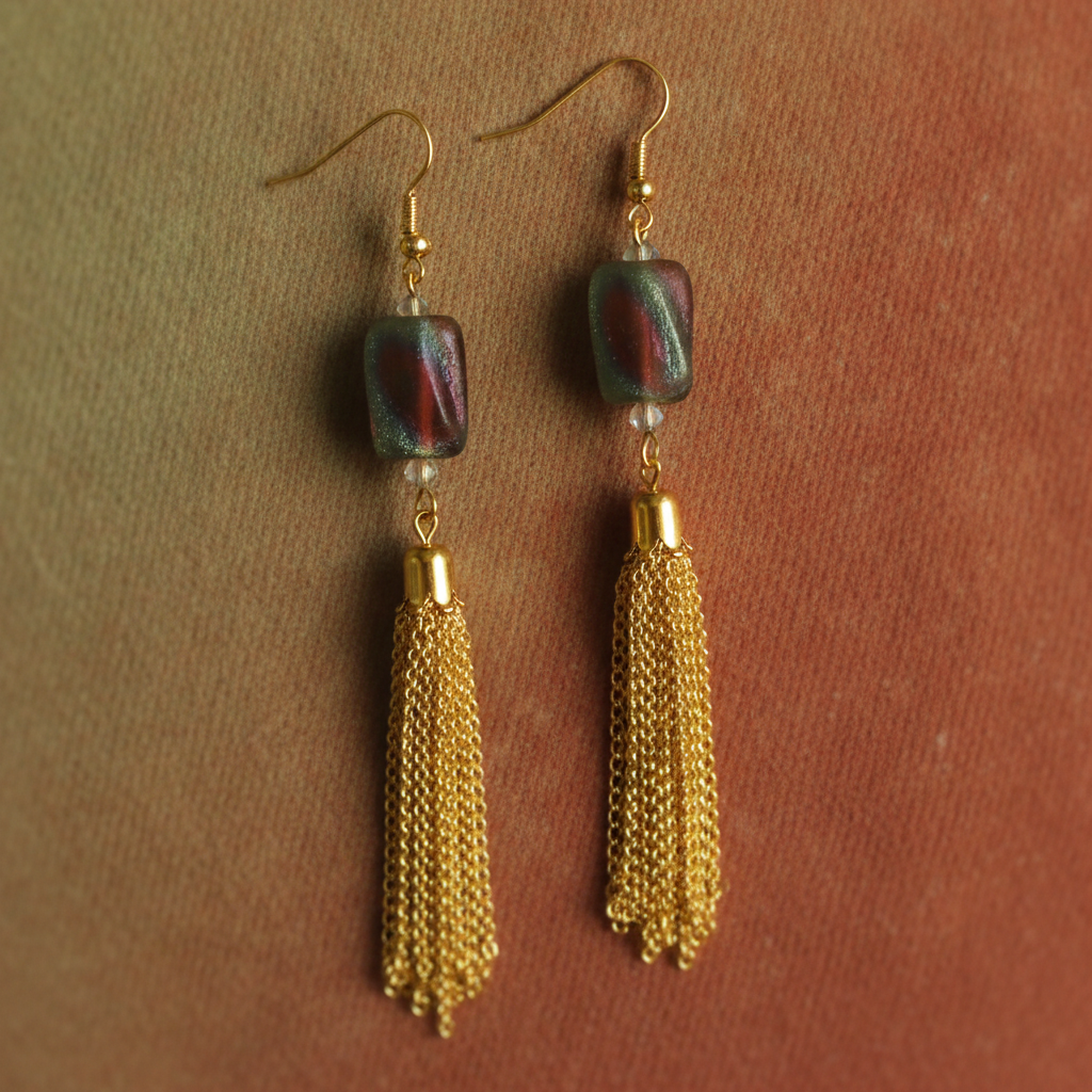 Dangling Artisan Bead Earrings