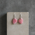 Designer Cut Pink Opal Drop Earrings