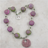 Rose Fair Trade Bead Necklace Samunnat with Rose Swazi Pendant
