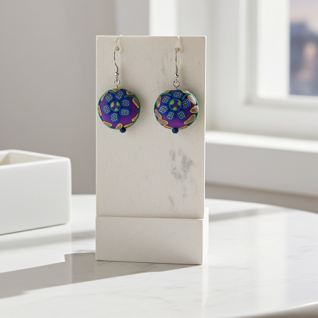 Fair Trade Multi-colored Samunnat Drop Earrings