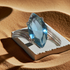Swiss Blue Topaz Fashion Ring Size 7