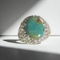 Kingman Turquoise Gemstone Ring Size 10
