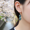 Kazuri Earrings Aqua and Brown Fair trade Bead Earrings