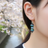 Kazuri Earrings Aqua and Brown Fair trade Bead Earrings