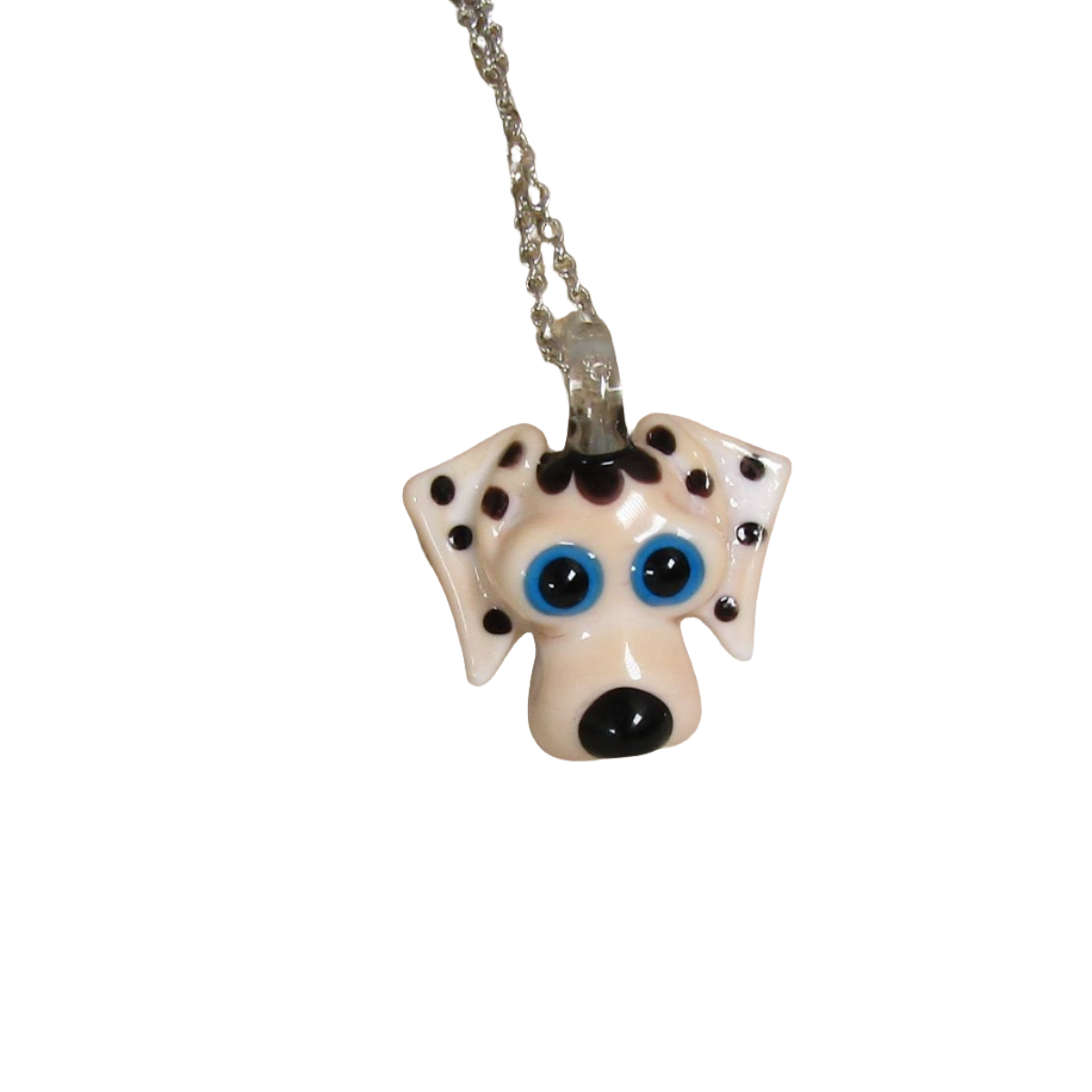 Googly Eyed Dog Pendant Necklace