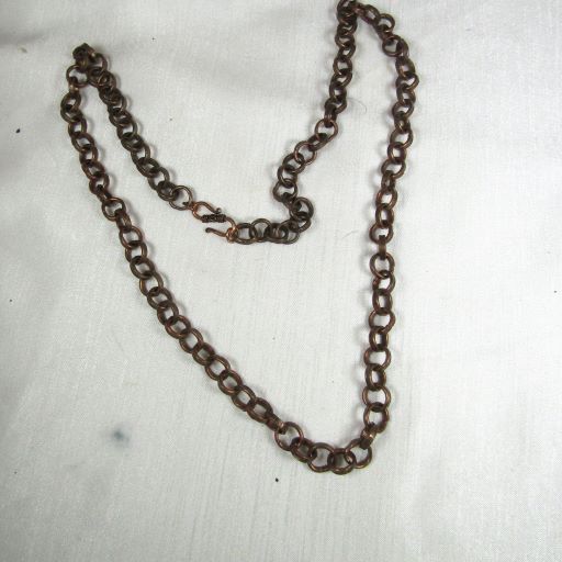 Copper Chain Necklace Long Necklace