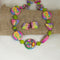 Colorful  Artisan Polymer Clay Bead Necklace & Earrings