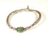 Handmade Green Bead Bangle Bracelet