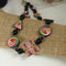 Handmade Black and Pink Unique and Unusual Bead Necklace - VP's Jewelry