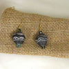 Black Tribal Bi-cone Earrings