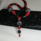 Black , White & Red Pendant Necklace