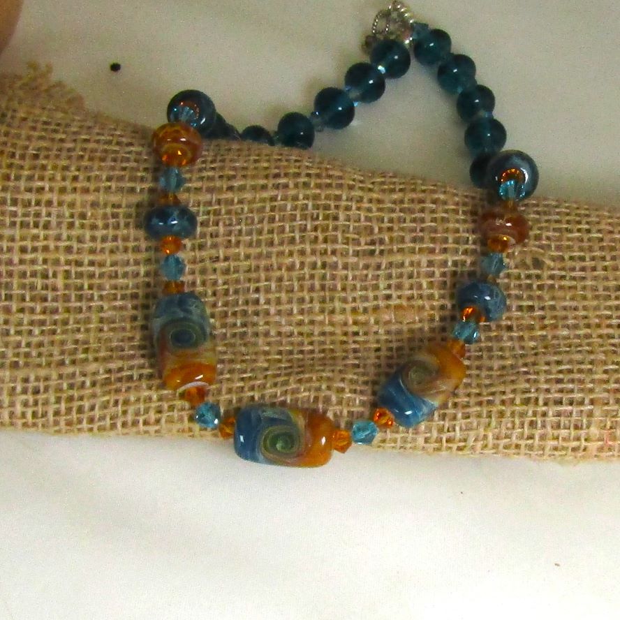Turquoise Handmade Beaded Necklace