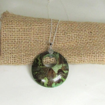 Green Fair Trade Pendant Necklace