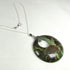 Green Inlay Horn Fair Trade Pendant Necklace