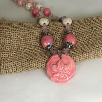 Pink Fair Trade Pendant Necklace
