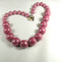Pink Beaded Necklace Kazuri Big Bold