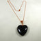 Black Heart Pendant Necklace