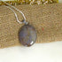 Rare Purple Opalite Gemstone Pendant on Sterling Chain