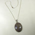 Rare Purple Opalite Gemstone Pendant on Sterling Chain