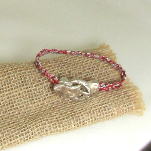 Braided cord Buckle bracelet