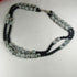 Kiwi jasper & black onyx gemstone double strand necklace