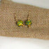 Green and Gold Artisan Bead Earrings