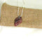 Raspberry Quartz Pendant On Sterling Silver Chaon -