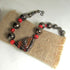 Fair Trade Black Handmade Kazuri Bead Necklace Big Bold Look 