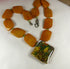 Yellow Jade & Artisan Handmade Gemstone  Bead Necklace