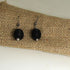 Earrings in Handmade Black Seed Beaded Bead 