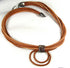 Tan Leather Necklace Unusual  Necklace