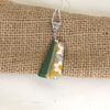 Green & Floral Artisan Pendant Necklace