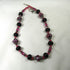 Black and Rose Handmade Artisan  Bead Necklace